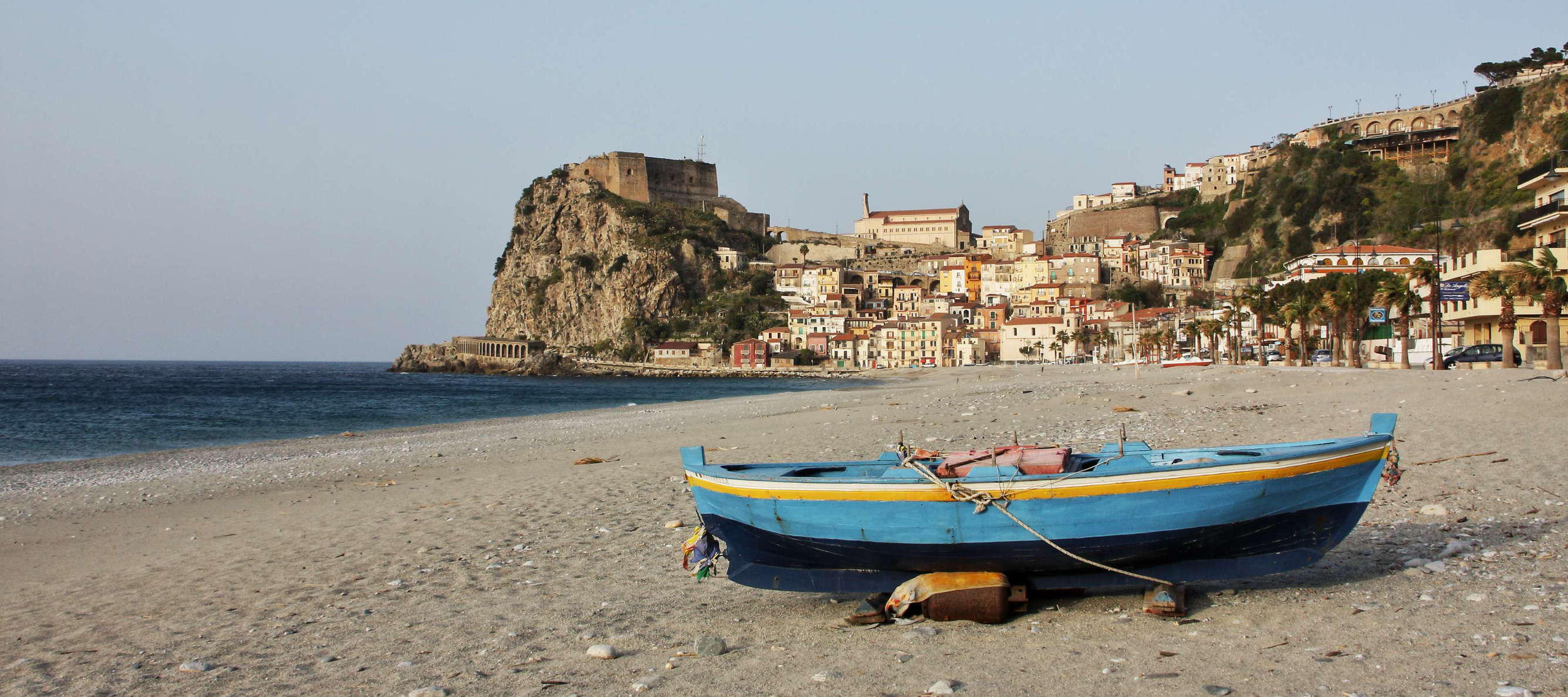 Scilla with fishing boat