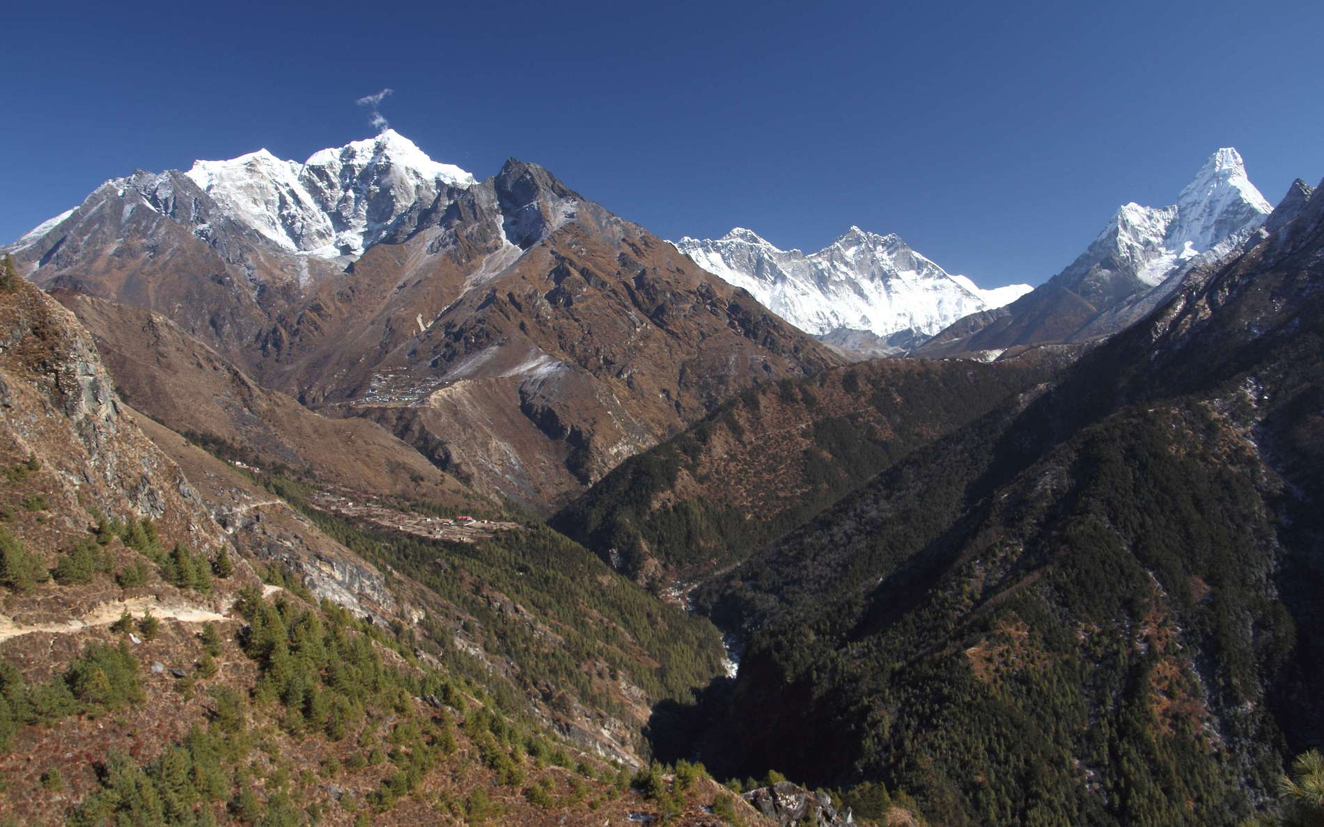 Khumbu Himal with Dudh Khosi Valley
