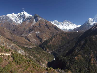 Khumbu Himal with Dudh Khosi Valley