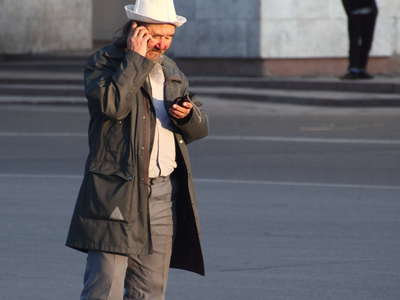Bishkek  |  Chuy Avenue with Kyrgyz man