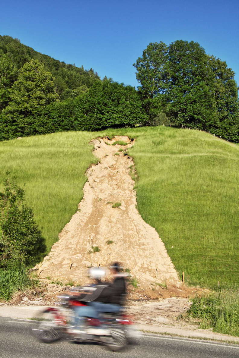 Kirchdorf in Tirol | Shallow landslide with earth flow