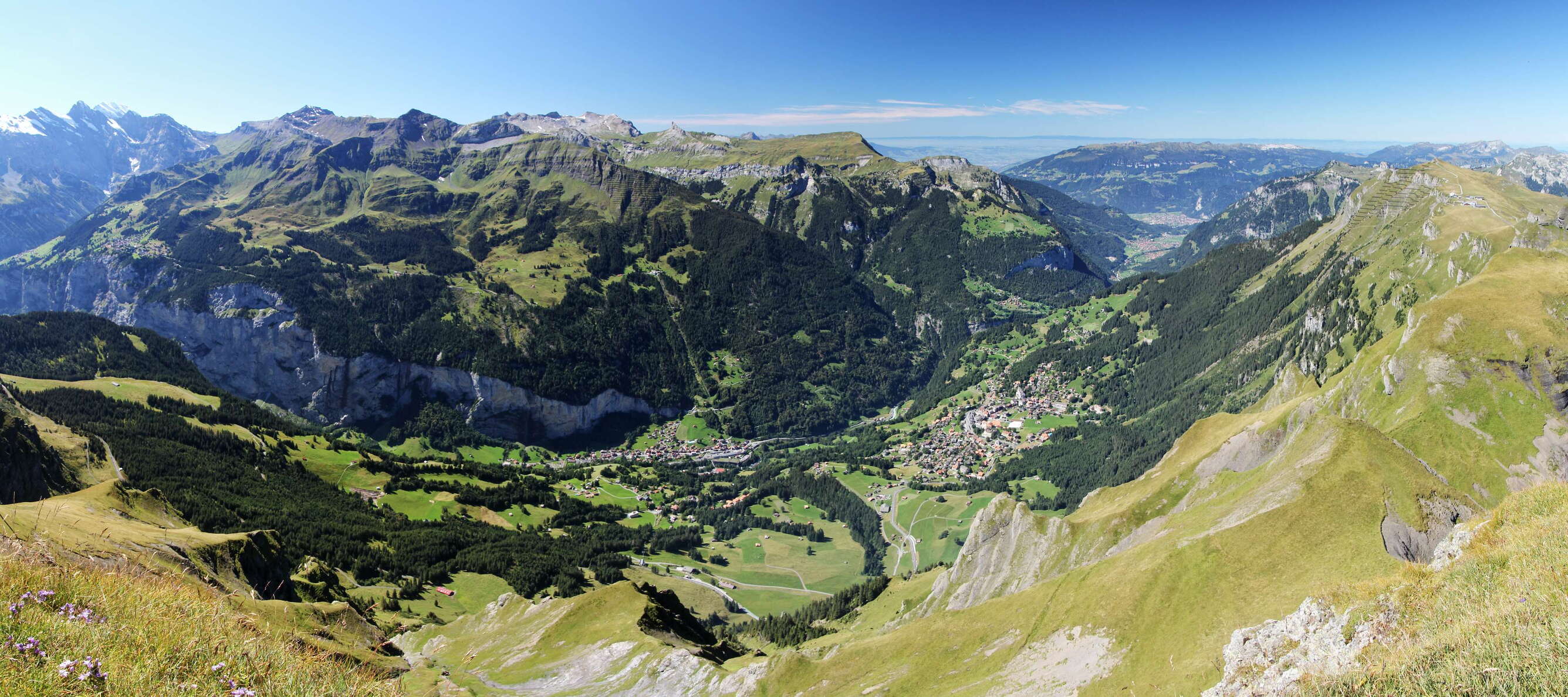 Lauterbrunnen Valley panorama