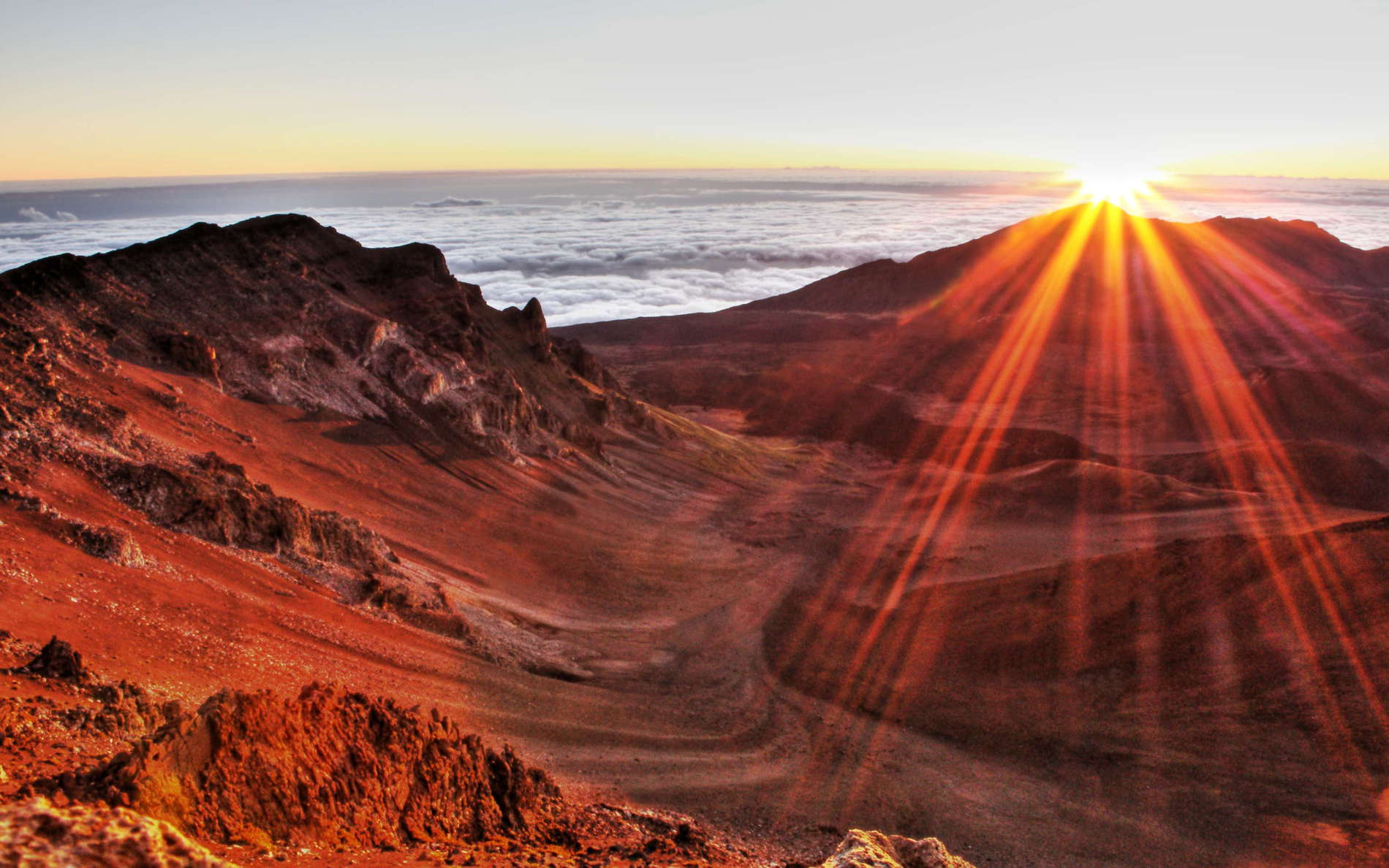 Haleakalā Crater at sunrise