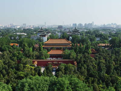 Beijing  |  City panorama with Jingshan Park