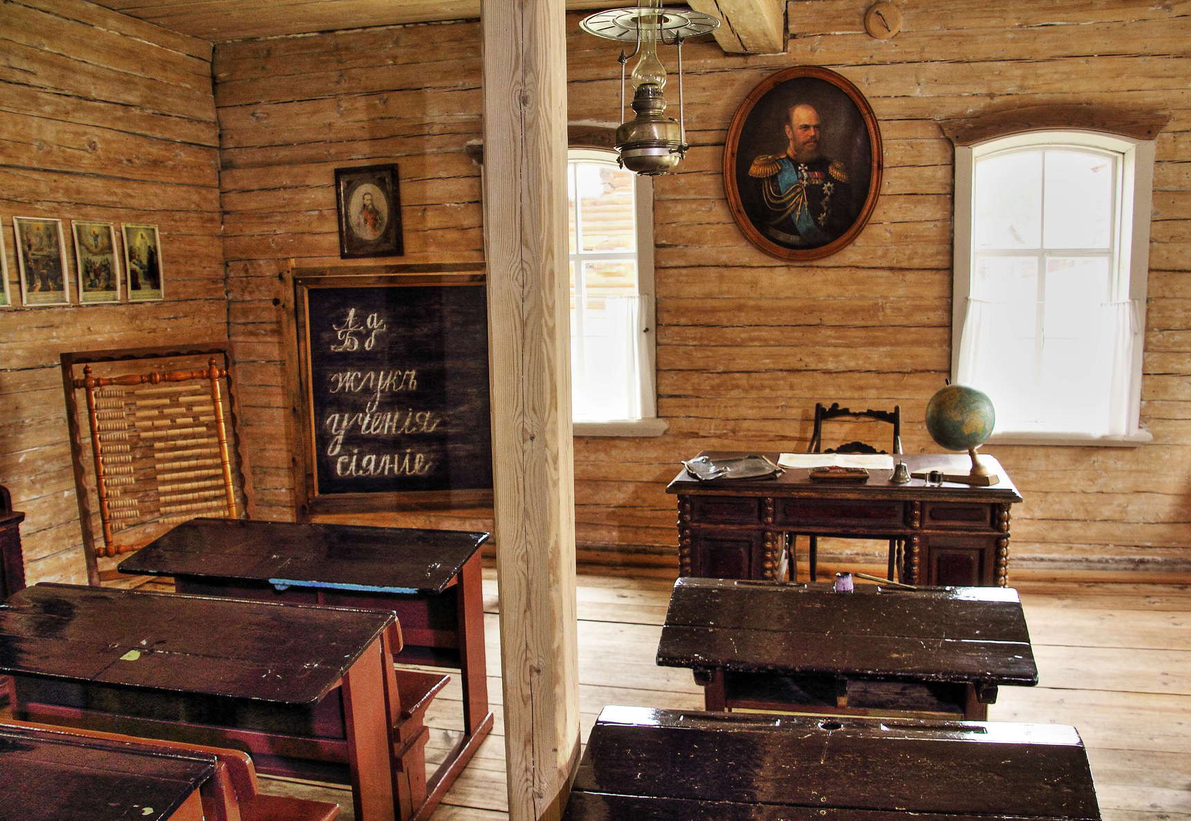Irkutsk  |  Classroom at Taltsy Museum