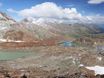 Ridnaun Valley | Glacial lakes and Übeltalferner panorama