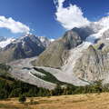Val Veny with Monte Bianco Range and Ghiacciaio del Miage