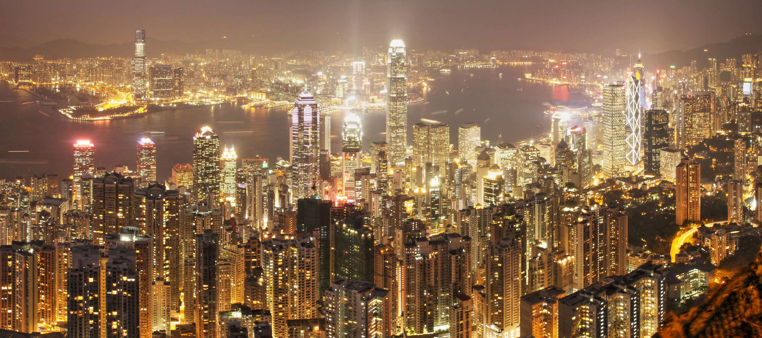 Hong Kong  |  Night panorama