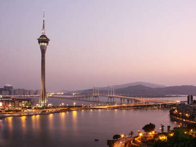 Macau  |  Macau Tower and Sai Van Bridge