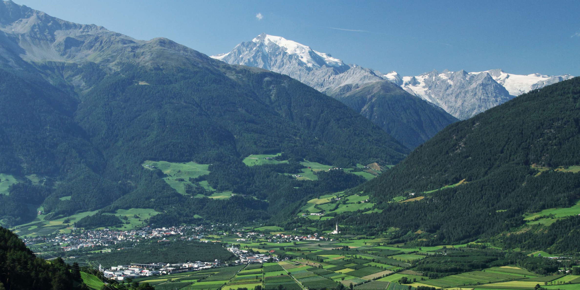 Vinschgau Valley with Ortler
