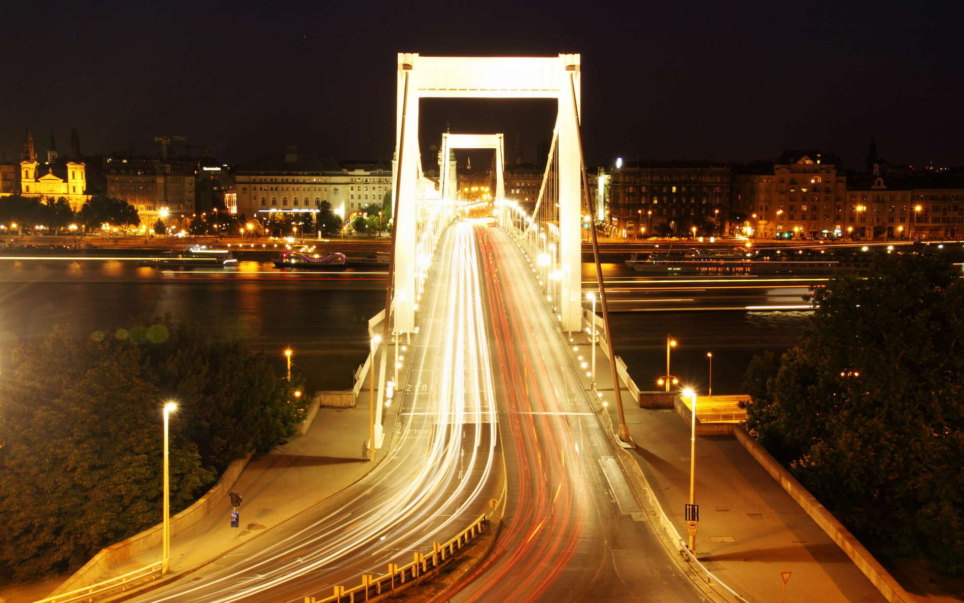 Budapest | Erzsébet híd at night