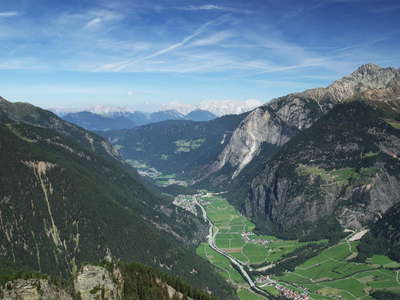 Ötztal Valley with Tumpen Rock Avalanche