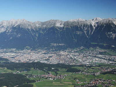 Innsbruck with Karwendel Mountains