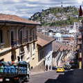 Quito  |  Calle Gabriel García Moreno and El Panecillo