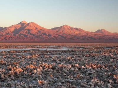 Salar de Atacama at sunset