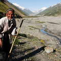 Upper Zarafshan Valley with Shepherd