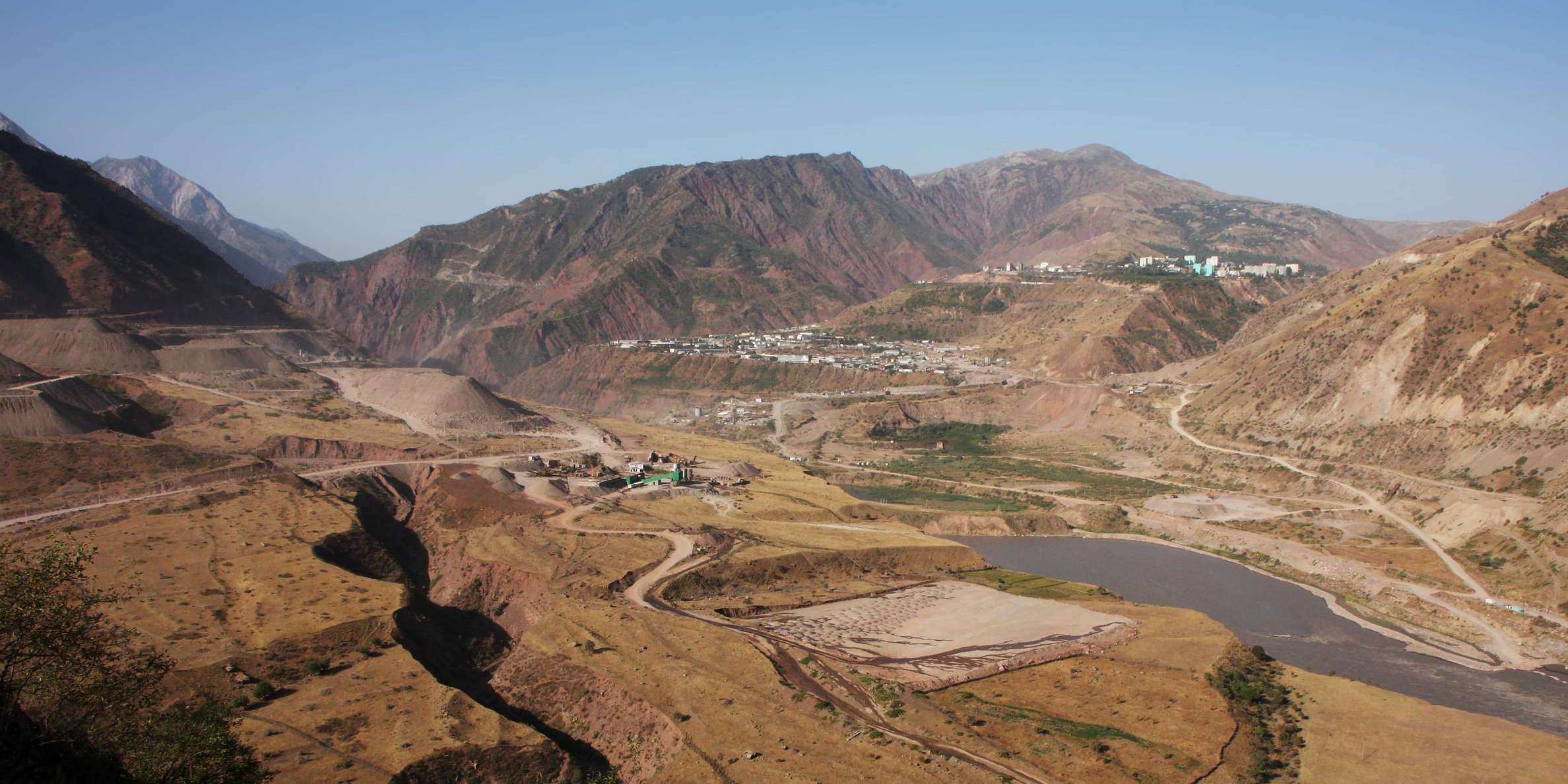 Vakhsh River Valley  |  Rogun Construction Site