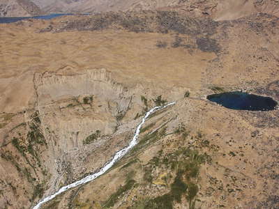 Lake Shiva dam with landslide (Afghanistan)