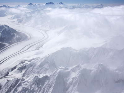 Academy of Sciences Range with Fedchenko Glacier
