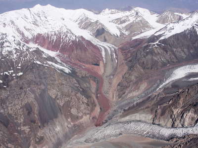 Trans Alai Range  |  Colourful glaciers
