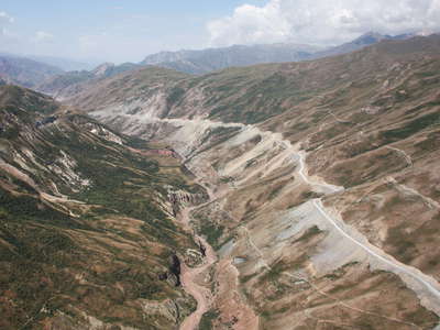 Kyzylsu Valley with Highway A352