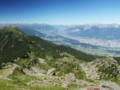 Innsbruck panorama with Patscherkofel