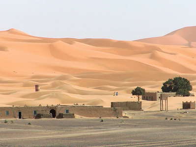 Erg Chebbi with dune field