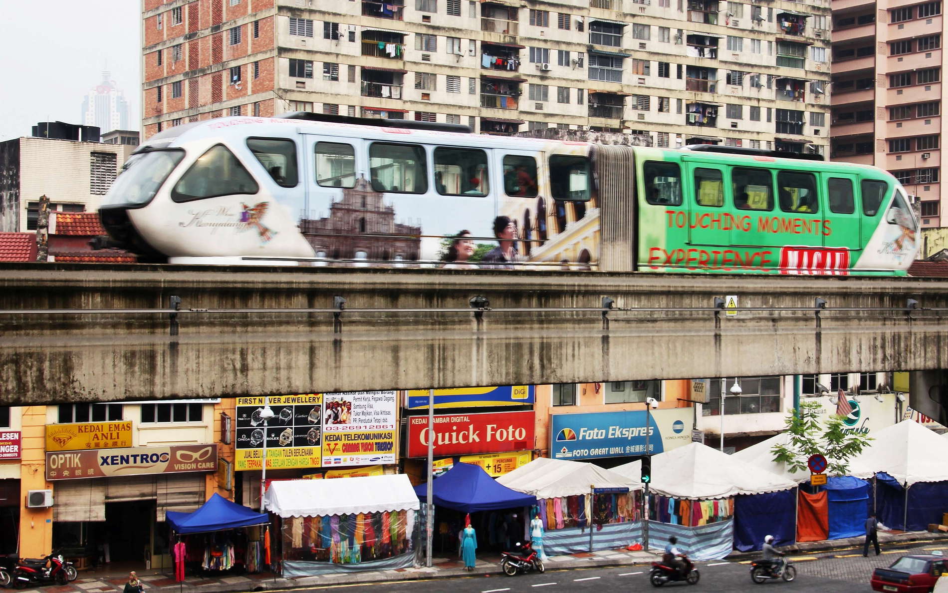 Kuala Lumpur  |  Chow Kit with KL Monorail