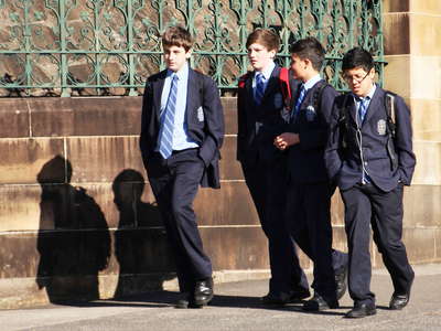 Sydney  |  Students in school uniforms