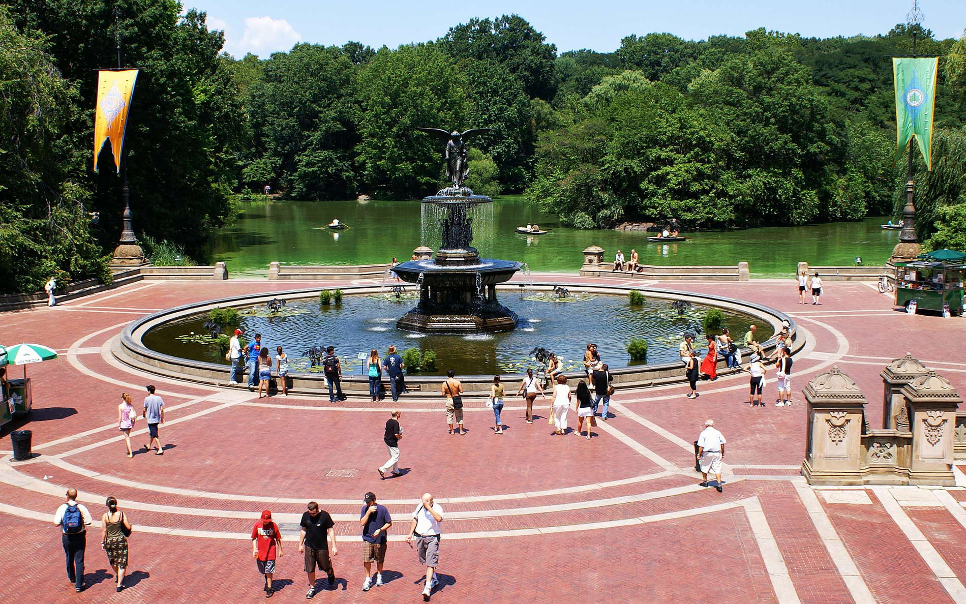 Central Park with Bethesda Fountain