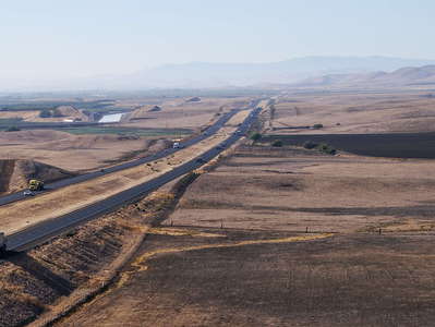 San Joaquin Valley with Interstate 5