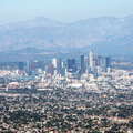 Los Angeles with San Gabriel Mountains
