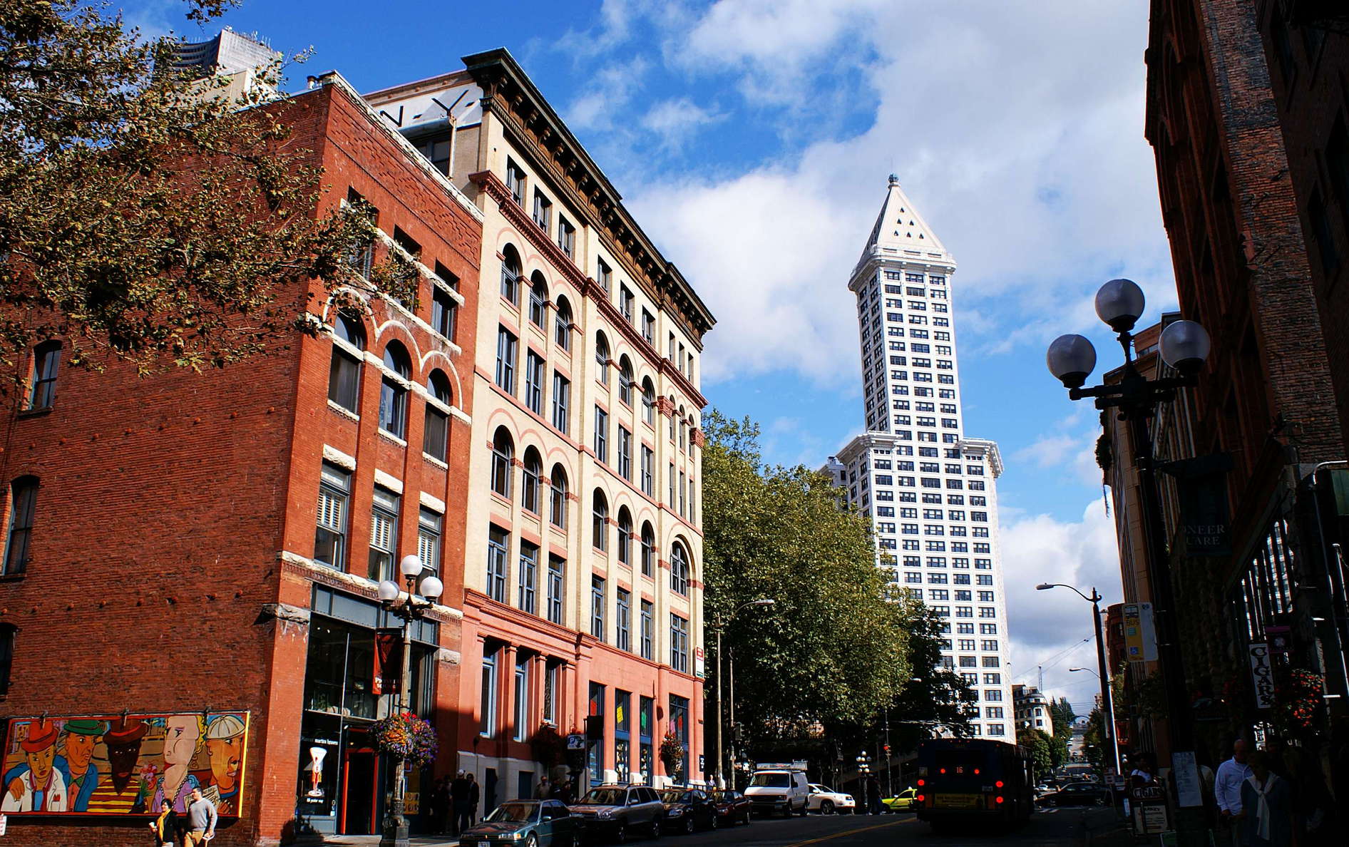 Seattle  |  Pioneer Square with Smith Tower