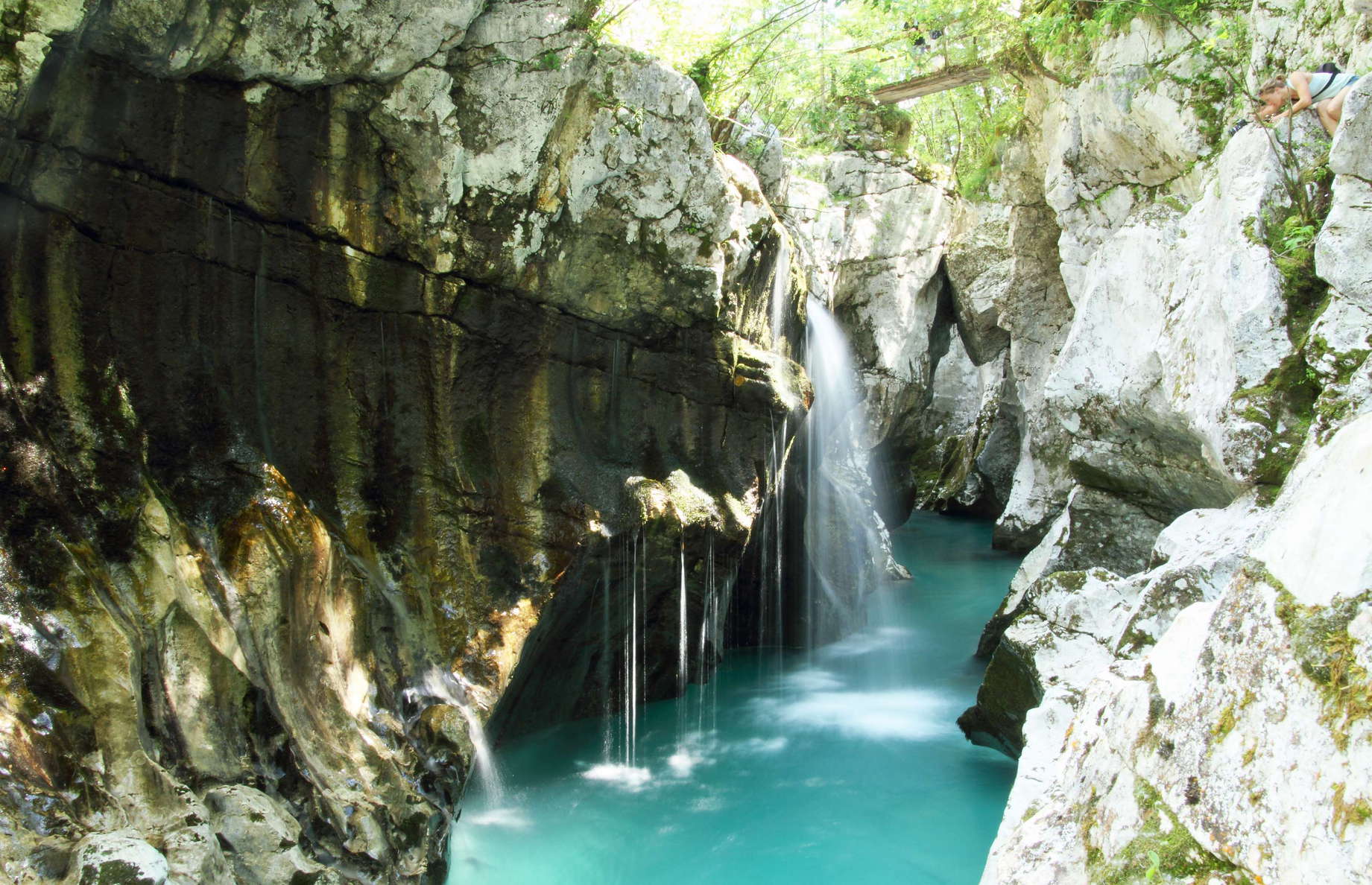 Trenta Valley  |  Great Soča Gorge with waterfall