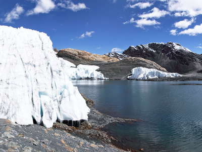 Cordillera Blanca  |  Pastoruri Glacier with proglacial lake