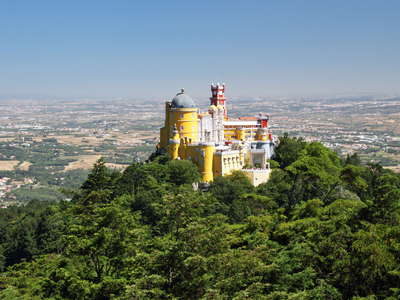 Serra de Sintra with Palácio Nacional da Pena