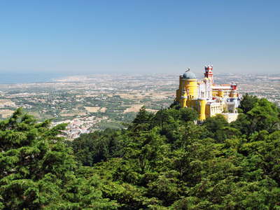 Serra de Sintra with Palácio Nacional da Pena