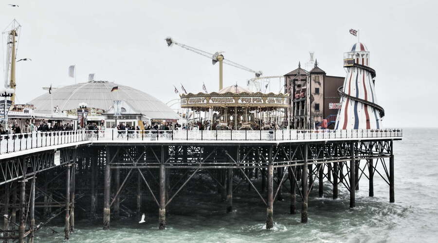 Brighton Palace Pier  |  Pierhead with amusement park