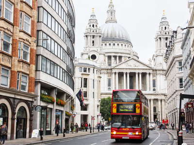 London  |  Ludgate Hill with St. Paul's Cathedral