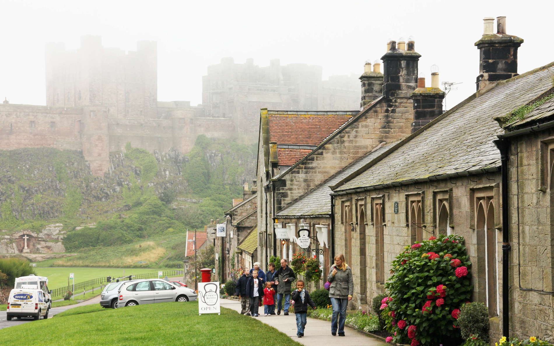 Bamburgh with Castle
