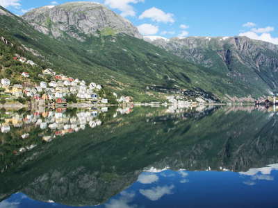 Sørfjorden with Kalvanes  |  Reflections