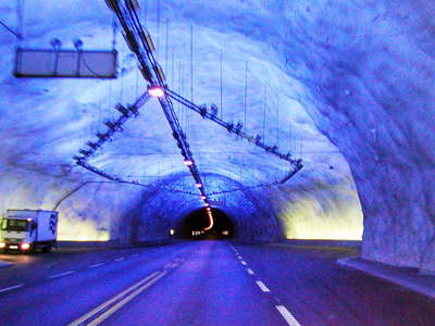 Lærdal Tunnel  |  Blue cave