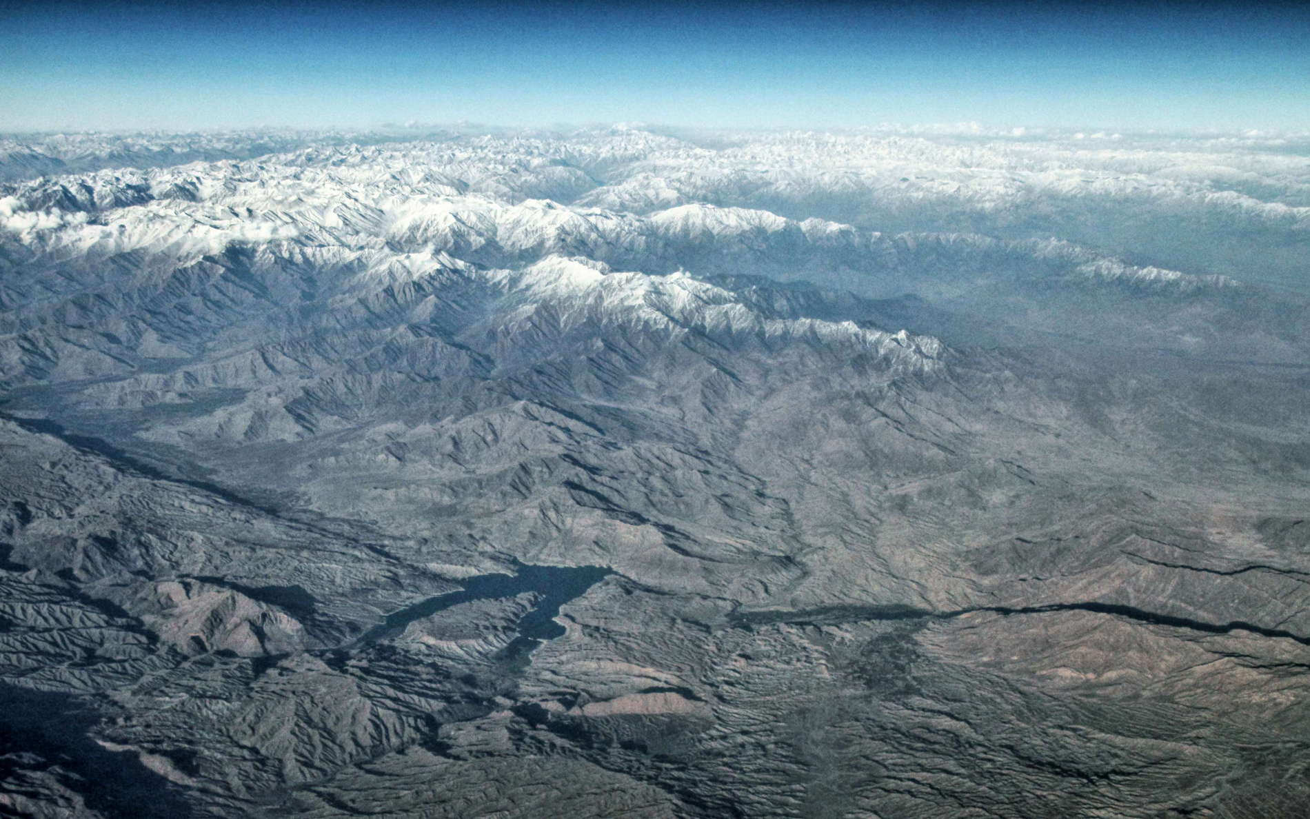 Afghanistan  |  Naghlo Reservoir with Hindukush
