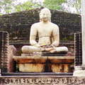 Polonnaruwa  |  Vatadage with Buddha statue