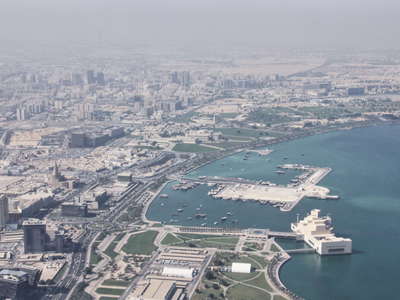 Doha from the air