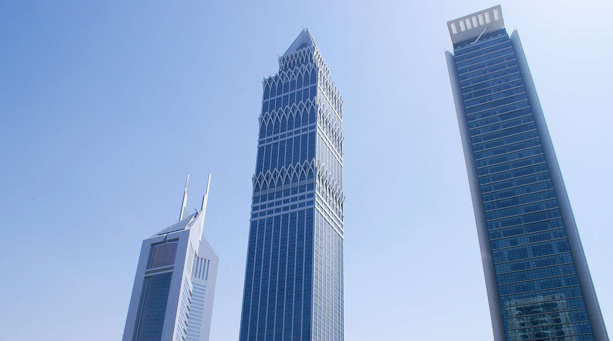 Dubai  |  Skyscrapers along Sheikh Zayed Road