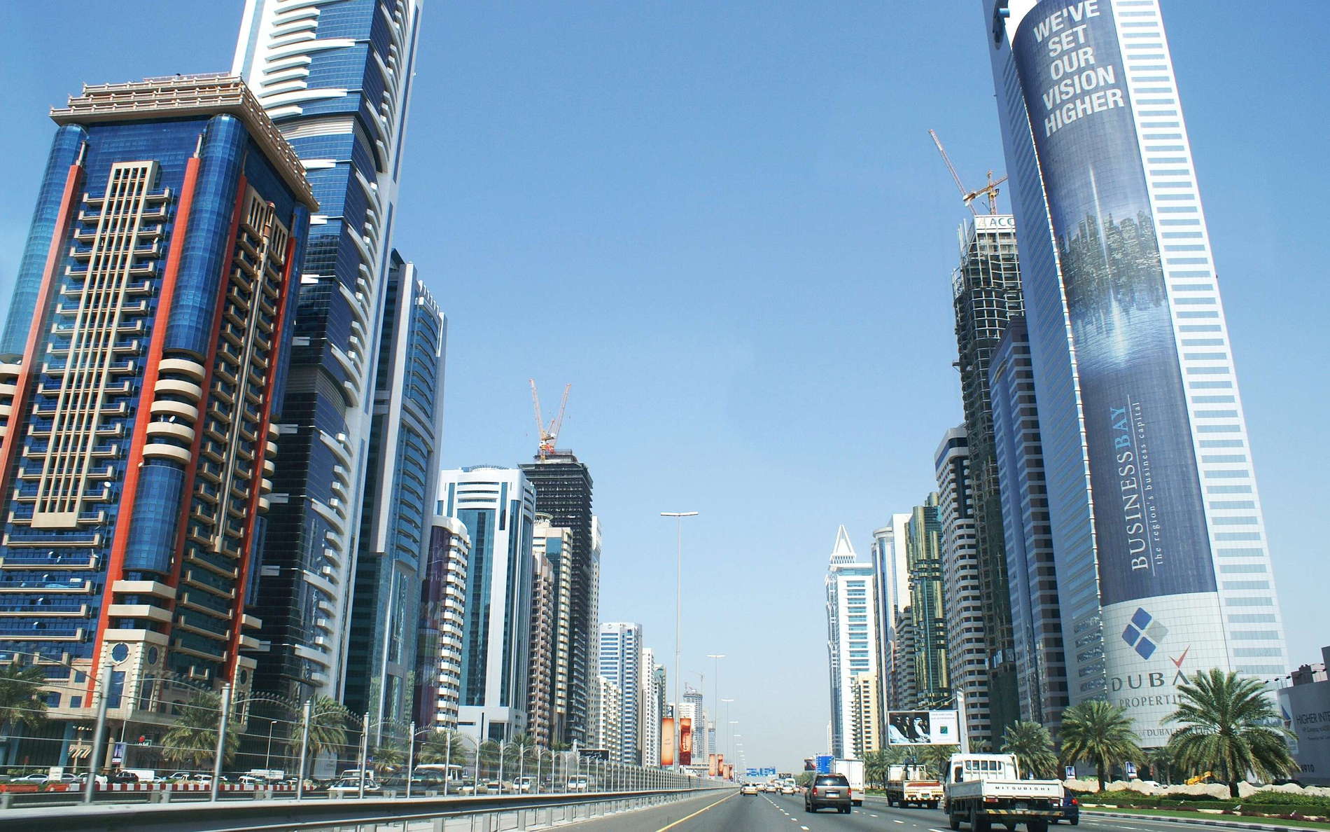 Dubai  |  Sheikh Zayed Road with skyscrapers