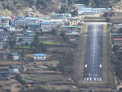 Lukla with airstrip