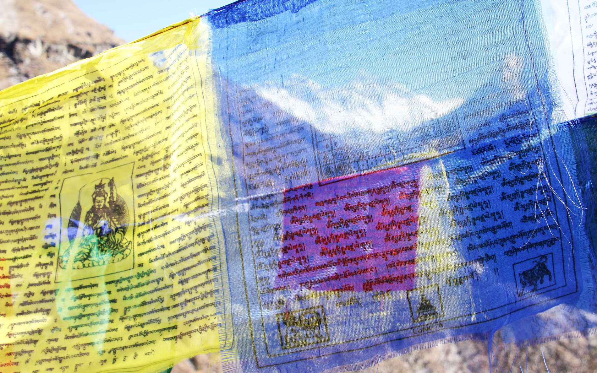 Dudh Khosi Valley  |  Prayer flags