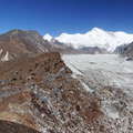 Gokyo Valley with Ngozumba Glacier and Cho Oyu